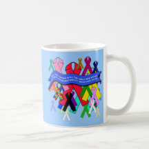 Awareness Ribbons for Universal Health Care Mugs
