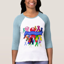 Awareness Ribbons for Universal Health Care Tee Shirts