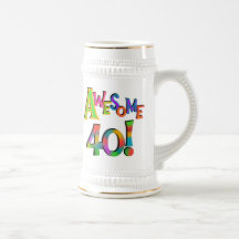 Awesome 40 Birthday T-shirts and Gifts Mugs
