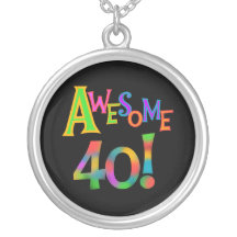 Awesome 40 Birthday T-shirts and Gifts Custom Jewelry