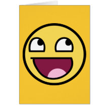 awesome /b/ smiley face cards