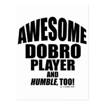 Awesome Dobro Player Post Card