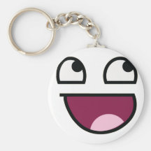 Awesome Lulz Smiley Face Keychains
