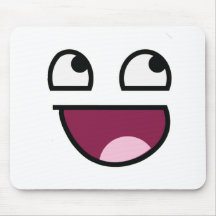 Awesome Lulz Smiley Face Mousepad