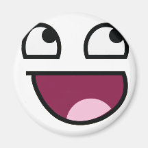 Awesome Lulz Smiley Face Refrigerator Magnet