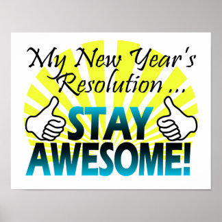 Awesome New Year Resolution Posters