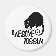 Awesome Possum Refrigerator Magnets