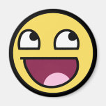 awesome smiley face awesome face fridge magnet