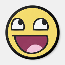 awesome smiley face awesome face fridge magnet