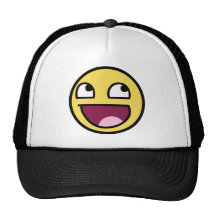 awesome smiley face awesome face trucker hats