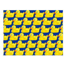 Awesome Yellow Rubber Ducky Wallpaper Design Post Cards