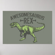 Awesomesaurus Rex Print
