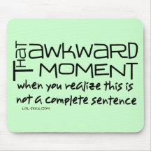Awkward Sentence Mousemat