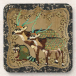 Axis Deer & Racoon Cork Coaster