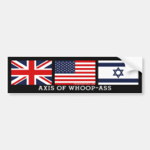 Axis of Whoop-Ass (Original Design) Bumper Sticker