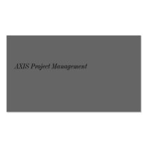 AXIS Project Management Business Card Template