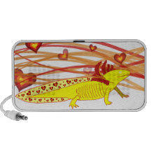 Axolotl Gold-Albino Laptop Lautsprecher