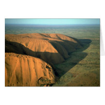Ayers Rock at sunset, Australia Desert Greeting Cards