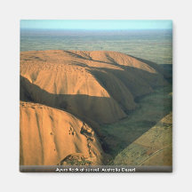 Ayers Rock at sunset, Australia Desert Refrigerator Magnet