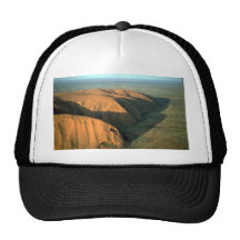 Ayers Rock at sunset, Australia Desert Mesh Hats