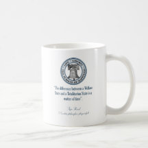Ayn Rand Quote (Totalitarianism) Coffee Mug