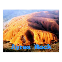 Ayres Rock Uluru Australia postcard