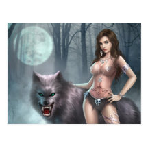 Azmodeus Lycan Queen, Postcard