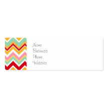 Aztec Andes Tribal Mountains Chevron Fiesta Zigag Business Card Templates