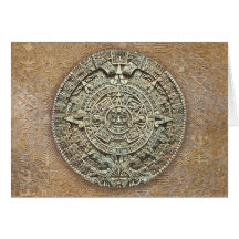 Aztec Calendar Card