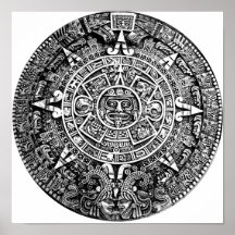 Aztec Calendar Print