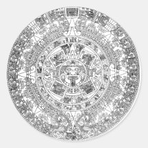 aztec calendar stickers