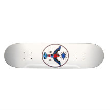 aztec clear style eagle sun symbols pagan design.p skate board decks