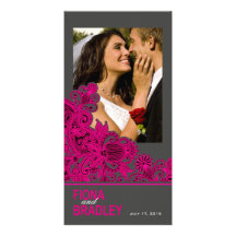 Aztec Paisley Photo Thank You Picture Card