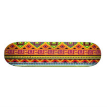 Aztec Pattern Skateboard