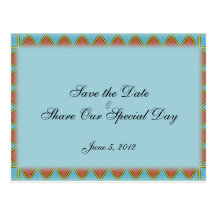 Aztec Save the Date Postcard