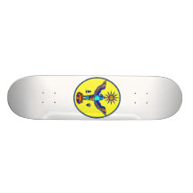 aztec style eagle sun symbols pagan design.png skateboards