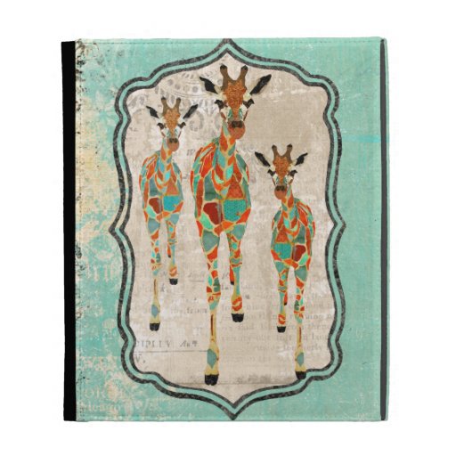 Azure & Amber Giraffes Caseable Case iPad Case