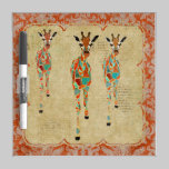 Azure & Amber Giraffes Dry Erase Board dry erase boards