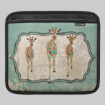 Azure & Amber Giraffes  iPad Sleeve ipad sleeves