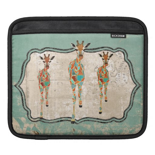 Azure & Amber Giraffes  iPad Sleeve