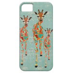 Azure & Amber Giraffes iPhone Case iPhone 5 Covers