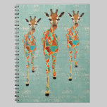 Azure & Amber Giraffes Notebook notebooks