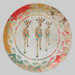 Azure & Amber Giraffes Plate plates
