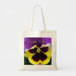 b1 Purple Yellow Purple Pansy Bag