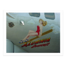 B-17 "Aluminium Overcast" Nose Art Post Cards