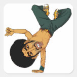 B-boy Afro man stickers