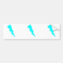 B. Chic: Blue Lightning Bumper Sticker