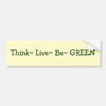 b green bumper sticker