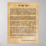 B J Palmer - The Big Idea Chiropractic Print