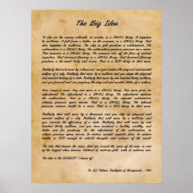 B J Palmer - The Big Idea Chiropractic Print